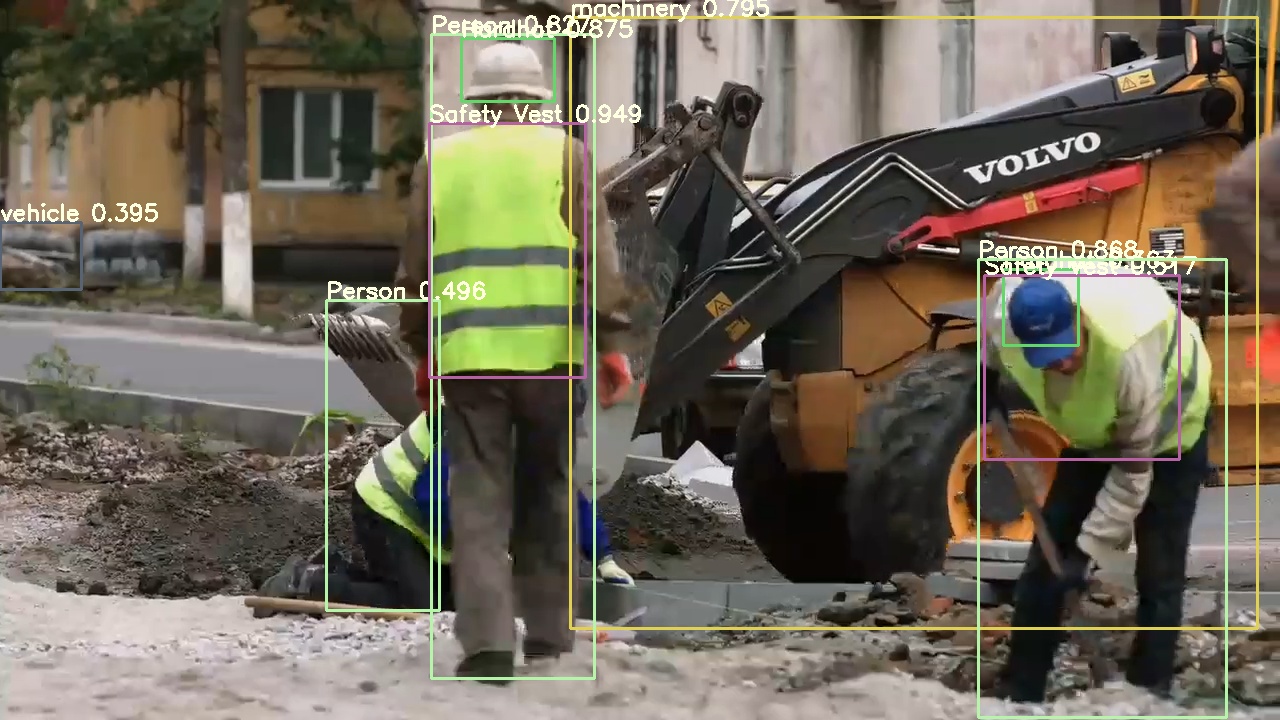 Proximity violation detected — worker too close to active excavator